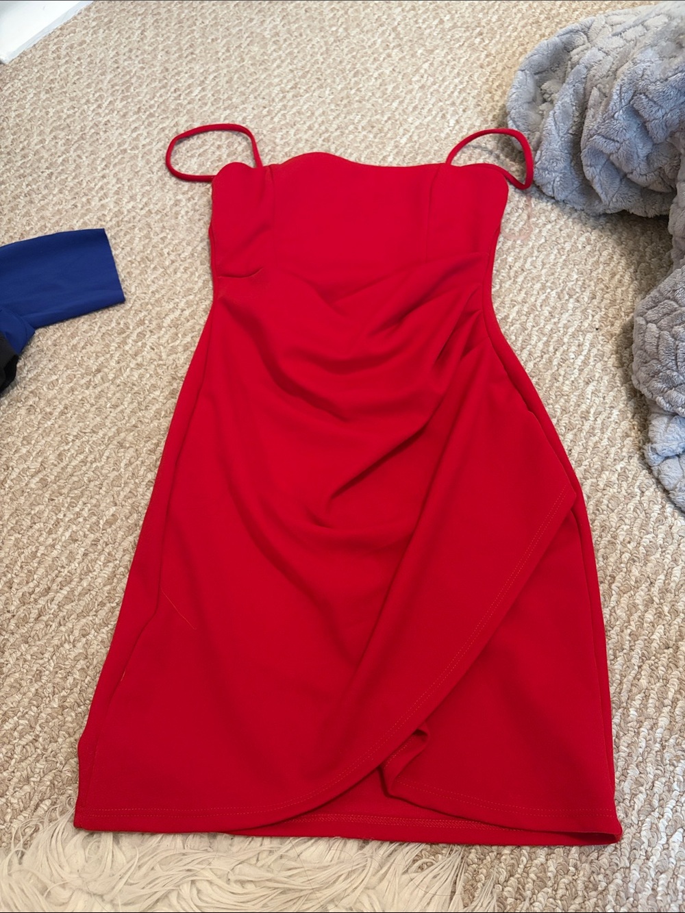 Windsor Red Spaghetti-Strap Mini Dress